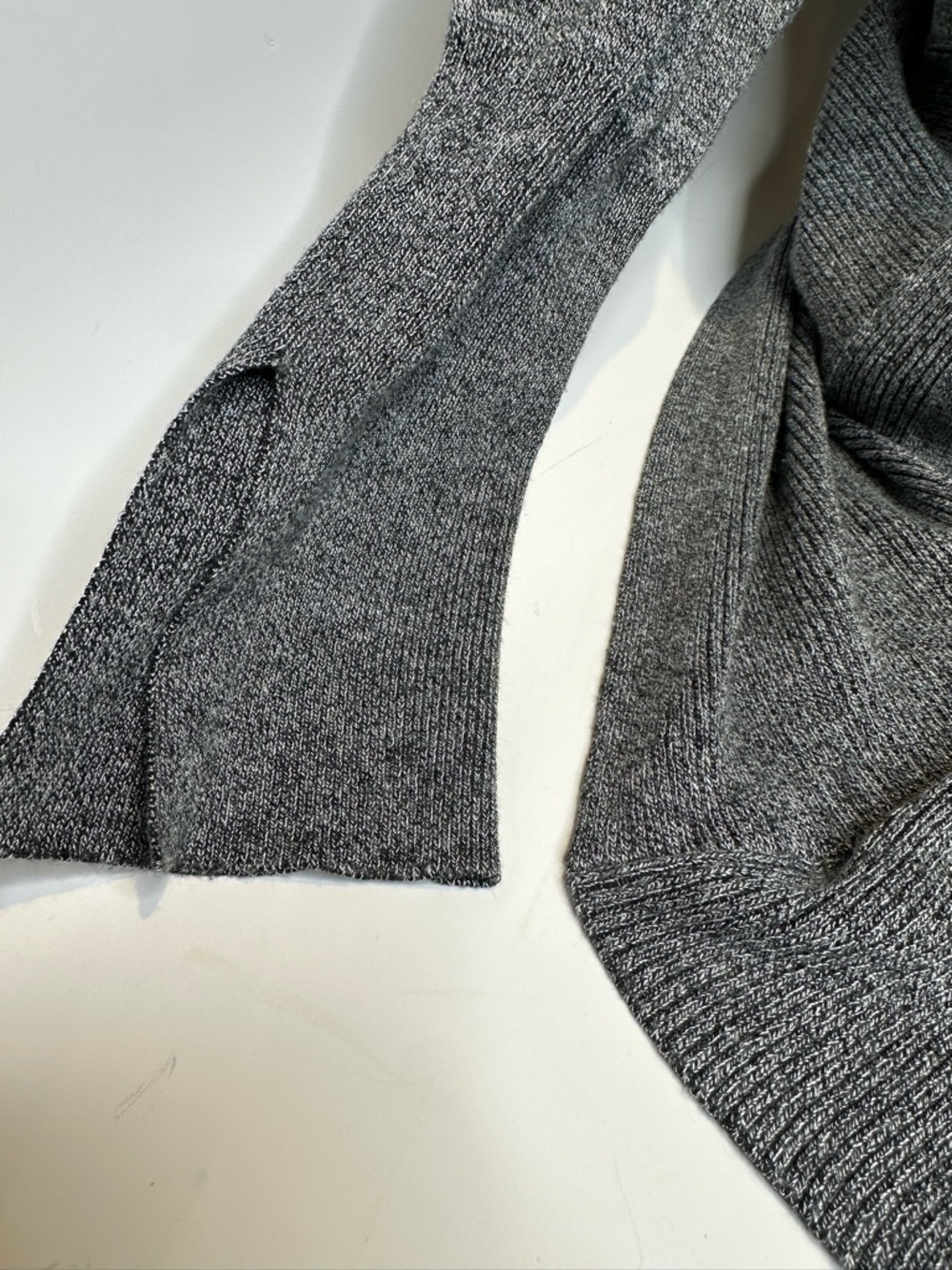 Chelsea & Theodore Heather Gray Shawl Collar Open Cardigan - Picture 5 of 10